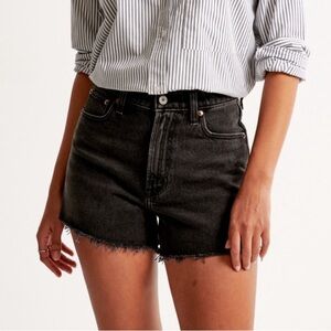 Abercrombie & Fitch "The 90's Relaxed Cutoff Short" High Rise in Black